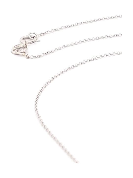 Kirkikosmima Halskette Mit Weißgold 18K Und Diamant