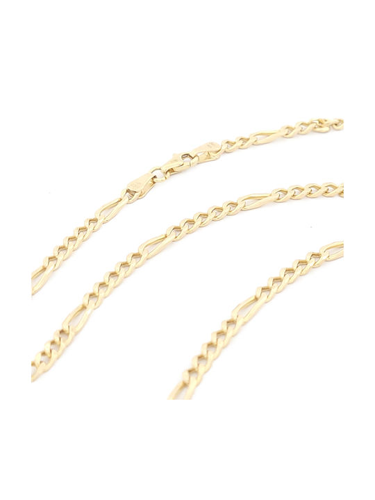 Männer Goldene Kette Nacken 14K Länge 54cm