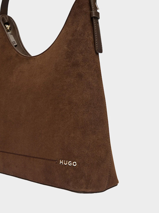 Hobo Damen Schultertasche Braun