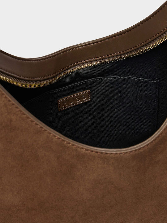 Hobo Damen Schultertasche Braun