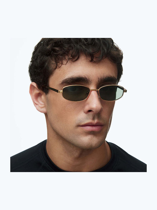 Meller Jara Unisex Sunglasses with Gold Metallic Frame and Gold Lens JAR-GOLDOLI