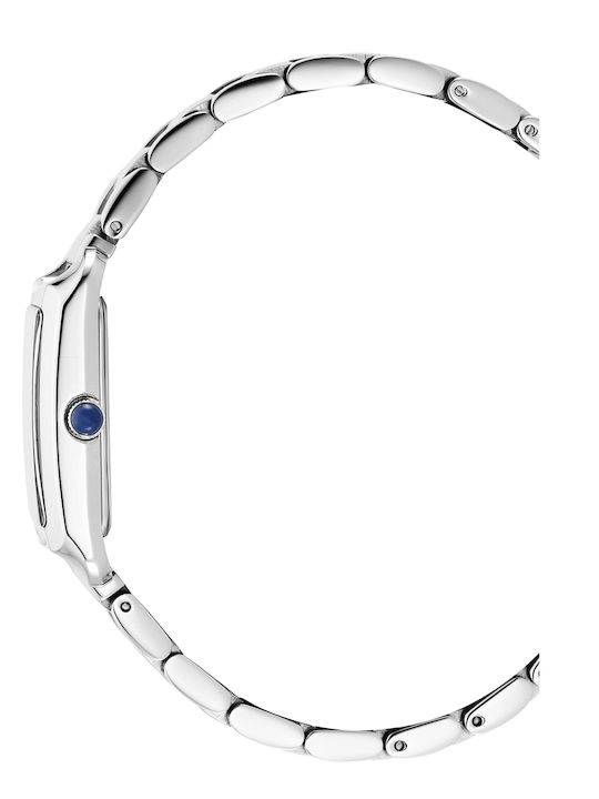 Jacques Du Manoir Women's Watch 23mm Battery with Stainless Steel Bracelet Silver/White