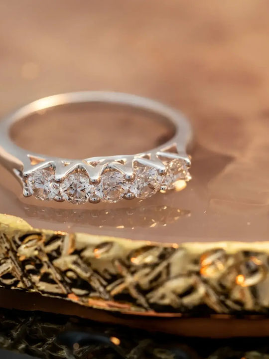Damentrikot Veraki mit Diamant aus Weißgold 18K