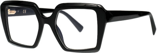 Epoka Spaak C01 Black Acetate Prescription Eyeglass Frames
