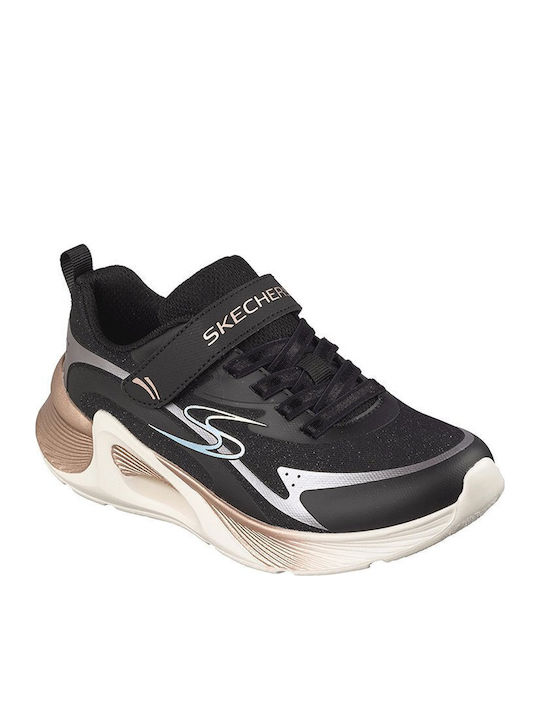 Kids Sneakers With Hoop & Loop Closure Black