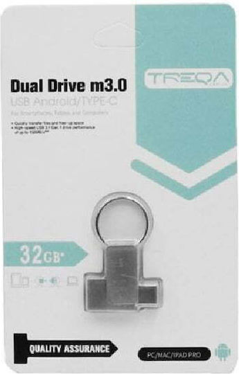 16GB USB 3.0 Stick with USB-A & USB-C Connection