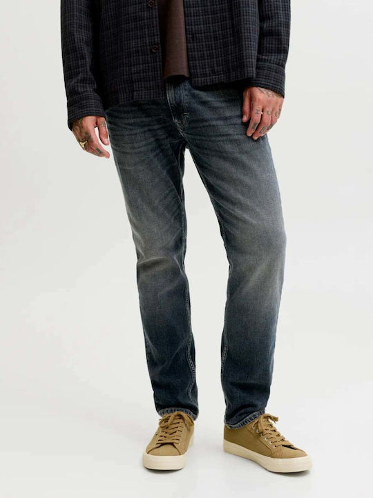 Pantaloni De Blugi Pentru Bărbați Elastici Cu Fit Regular Albastru