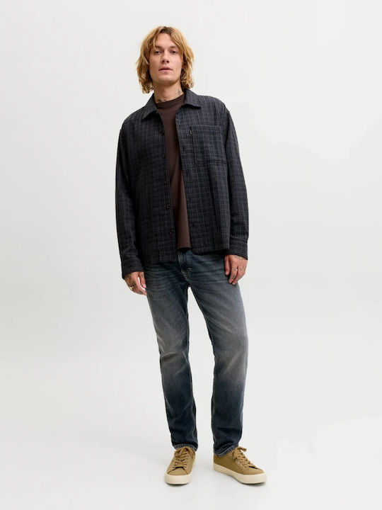 Pantaloni De Blugi Pentru Bărbați Elastici Cu Fit Regular Albastru