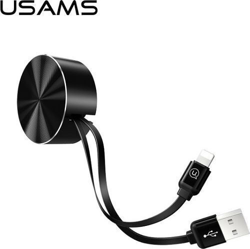 Usams Cablu extensibil USB-A la Lightning Negru 1m IPUSBZH01