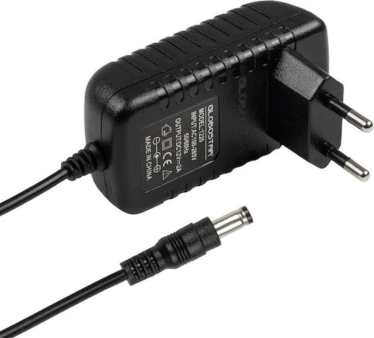 GloboStar Universal Adjustable Voltage Power Adapter 12 2A with Power 24W with Plug Set GLB-107-0002