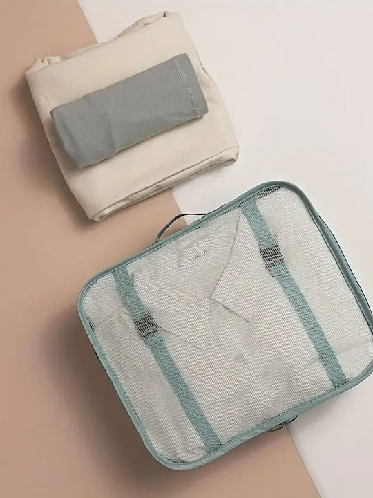 Комплект за пътуване 7 бр Органайзер за чанта Portable Travel Storage Bag Set 7pcs Сив