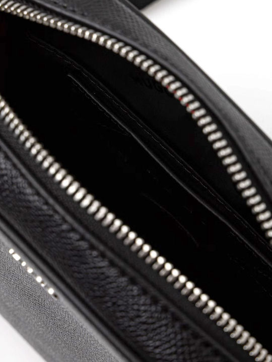 Leder Herren Tasche Schulter / Crossbody Schwarz
