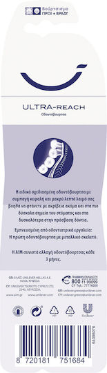 AIM Ultra Zahnbürste Mittel Μαύρο / Άσπρο 2Stück