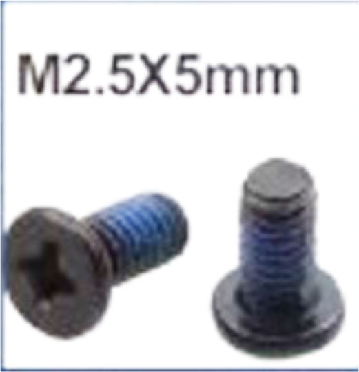 Screws Set Laptop Lenovo B40-30 80f1 B40-70 80f3 305-15ihw 80nh 305-15iby 80nk 305-15abm 80nl B50-70 80eu B50-30 80es 80et 90205443 Bottom Case Screws 2.5mm X 5mm 10pcs Code 1-bolt015