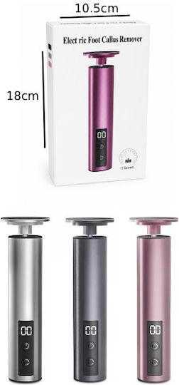 Aparat Electric pentru Îndepărtarea Bătăturilor și Întăriturilor Picioarelor Reîncărcabil Rechargeable Electric Foot Callus Remover Gri