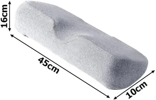 Verk Group Medizinisches Nackenkissen Memory-Schaum 45x16x10cm Grau