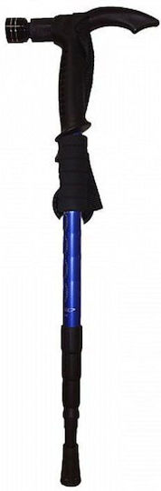 Foldable Walking Stick Walking Stick Hiking Stick 52cm To 1.10cm Support Stick Blue