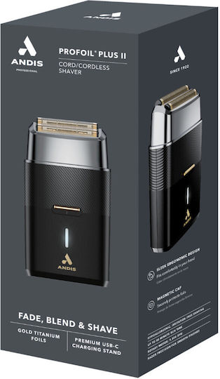 Andis Plus 00992 Foil Face Electric Shaver Rechargeable / Corded