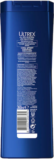 Ultrex Cool Sport Menthol Shampoos against Dandruff for All Hair Types 360ml