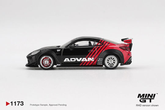 Macheta Mașină Toyota Gr86 Lb Nation Advan Negru 2025 Scara 1:64 Mgt01173-r