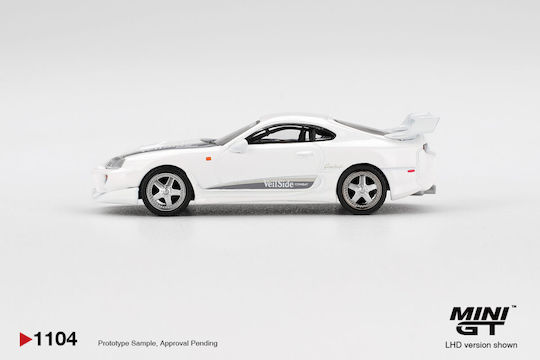 Model Mașină Toyota Supra Mk4 A80 Veilside Combat V-i Alb Perlat Metalic 2014 Scara 1:64 Mini GT MGT01104-L