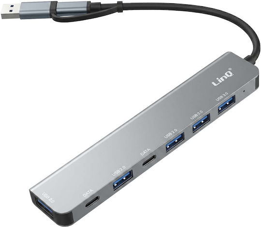 Linq Multimedia Hub Adaptor Multiport 8 în 1 5gbps Funcție OTG