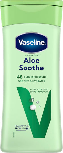 Vaseline Intensive Care Aloe Soothe Хидратиращ Лосион за Възстановяване на Тялото с Алое Вера за Суха/Много Суха Кожа 200ml