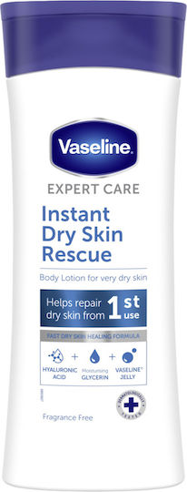 Vaseline Expert Care Instant Dry Skin Rescue Ενυδατική Lotion Σώματος για Ξηρές/Πολύ Ξηρές Επιδερμίδες 400ml