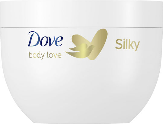Dove Silky Ενυδατική Κρέμα Σώματος με Ουρία & Βούτυρο Καριτέ για Ξηρές Επιδερμίδες 300ml