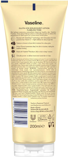 Vaseline Gluta-Hya Moisturizing Body Serum Against Dark Spots 200ml