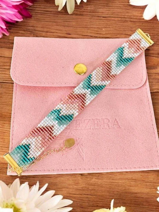 Ezera Damen Armband Kette aus Stahl Vergoldet