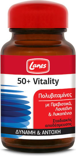 Lanes 50+ Vitality Multivitamin für Energie 30 Tabletten
