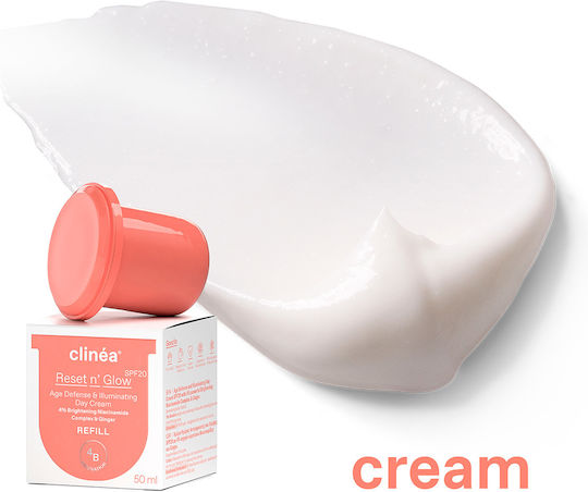 Clinea Reset n' Glow Refill Cream Face Day with SPF20 50ml