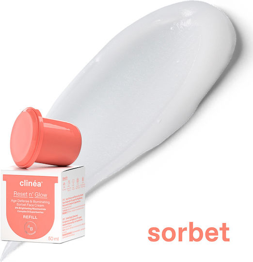 Clinea Reset n' Glow Sorbet Refill Cream Face Day 50ml