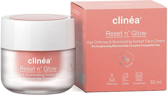 Clinea Reset n' Glow Sorbet Creme Gesicht Tag 50ml
