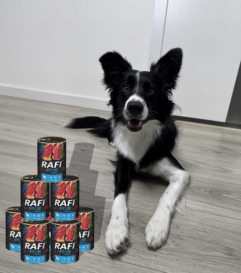 Rafi Hrana Umedă Pentru Câini Dietetică Cu Miel Fără Cereale 12x400gr