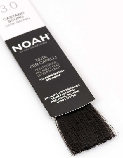 Noah for Beauty Постоянен Шампоан Оцветител Без Амоняк 3.0 Тъмно Кафяв 140мл