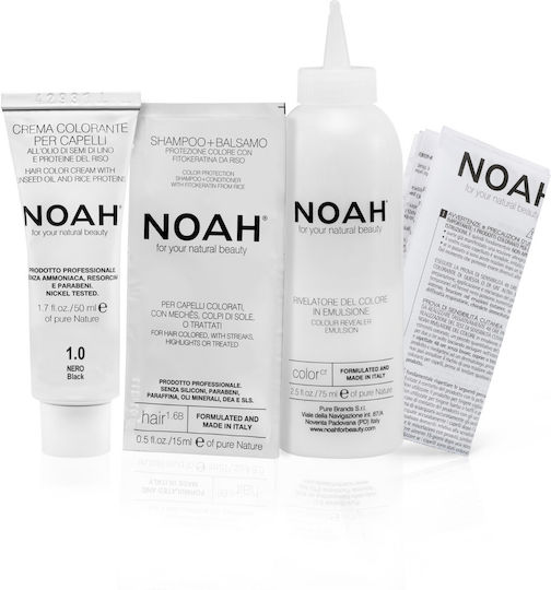 Noah for Beauty Постоянен Шампоан Оцветител Без Амоняк 3.0 Тъмно Кафяв 140мл