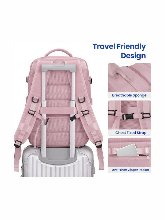 Expandable Carry-on Wasserdicht 36lt Rosa