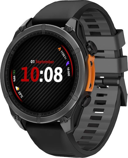 Forever Focus SW-900 Smartwatch with Heart Rate Monitor (Black)