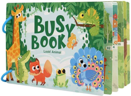 Busy Book Wild Animals Εκπαιδευτικό Παιχνίδι Γνώσεων για 6+ Ετών