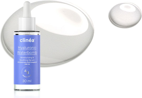 Clinea Hyaluronic Waterbomb Καταπραϋντικό & Αντιγηραντικό Serum Booster Προσώπου με Υαλουρονικό Οξύ για Αναζωογόνηση 30ml