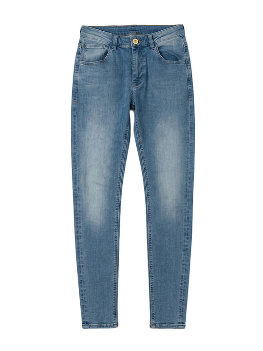 Pantaloni de Blugi pentru Bărbați cu Fit Skinny Albastru