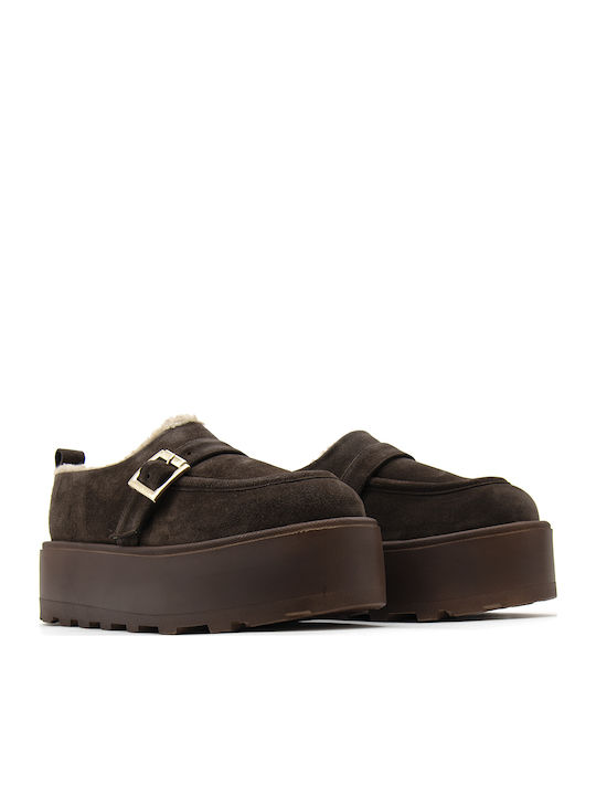 Women's Leather Brown Slip-On Sienna