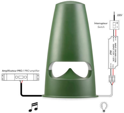 Triangle Ηχείο Εξωτερικού Χώρου (Τεμάχιο) Πράσινο