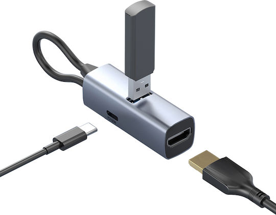 Mobile Origin USB Hub 3 Ports with USB-A / USB-C Connection
