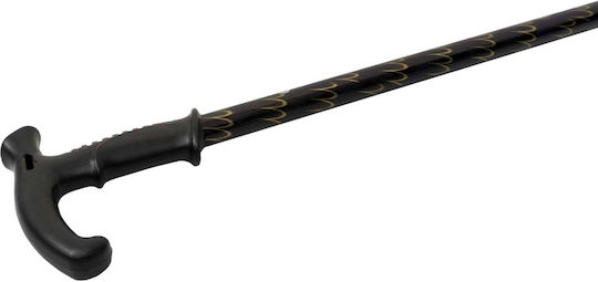 Baston din lemn cu mâner din plastic înălțime 89 cm suport sigur