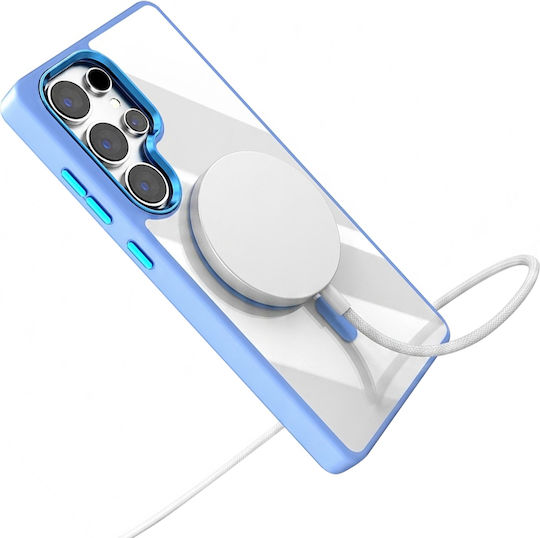 Jaym Husa Bumper Galaxy S26 Ultra Compatibilă Cu Magsafe Colțuri Întărite Albastră