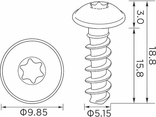 Șuruburi De Montaj 10 Bucăți