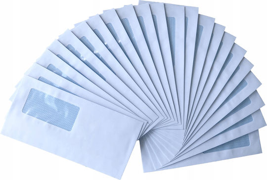 D'laros Set Plicuri A4 cu Autocolantă 250 Bucăți Alb